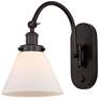 Franklin Restoration Cone 8" LED Sconce - Bronze Finish - Matte White