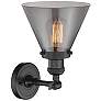 2_Franklin Restoration Cone 8" LED Sconce - Bronze Finish - Smoke Shade more views