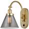 Franklin Restoration Cone 8" LED Sconce - Gold Finish - Plated Smoke S