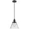 Franklin Restoration Cone 8" LED Mini Pendant - Oil Rubbed Bronze - Clear