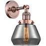 1_Franklin Restoration Fulton 9"H Antique Copper Wall Sconce