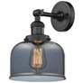 Franklin Restoration Large Bell 8" Oil Rubbed Bronze Sconce w/ Smoke S