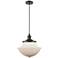 Franklin Restoration Oxford 12" Bronze Corded Mini Pendant w/ White Sh