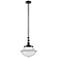 Franklin Restoration Oxford 12" Bronze Mini Pendant w/ Clear Shade