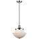Franklin Restoration Oxford 12" Chrome Stemmed Mini Pendant w/ White S