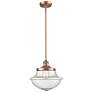 Franklin Restoration Oxford 12" Copper Stemmed Mini Pendant w/ Seedy S