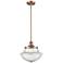 Franklin Restoration Oxford 12" Copper Stemmed Mini Pendant w/ Seedy S