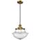Franklin Restoration Oxford 12" LED Mini Pendant - Brushed Brass - See