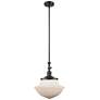 Franklin Restoration Oxford 12" LED Mini Pendant - Matte Black - White