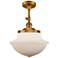 Franklin Restoration Oxford  12" LED Semi-Flush Mount - Brass - Matte