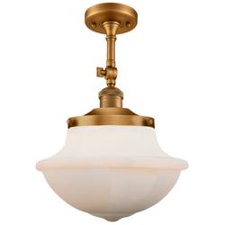 Franklin Restoration Oxford  12" LED Semi-Flush Mount - Brass - Matte