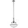 Franklin Restoration Oxford 12" Polished Nickel Mini Pendant w/ Clear