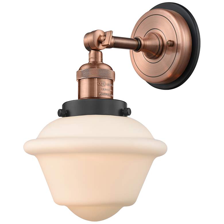 Image 1 Franklin Restoration Oxford 12"H Antique Copper Wall Sconce