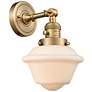 1_Franklin Restoration Oxford 12"H Brushed Brass Wall Sconce