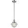 Franklin Restoration Oxford 8" Chrome Stemmed Mini Pendant w/ Seedy Sh