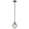 Franklin Restoration Oxford 8" LED Mini Pendant - Satin Nickel - Seedy