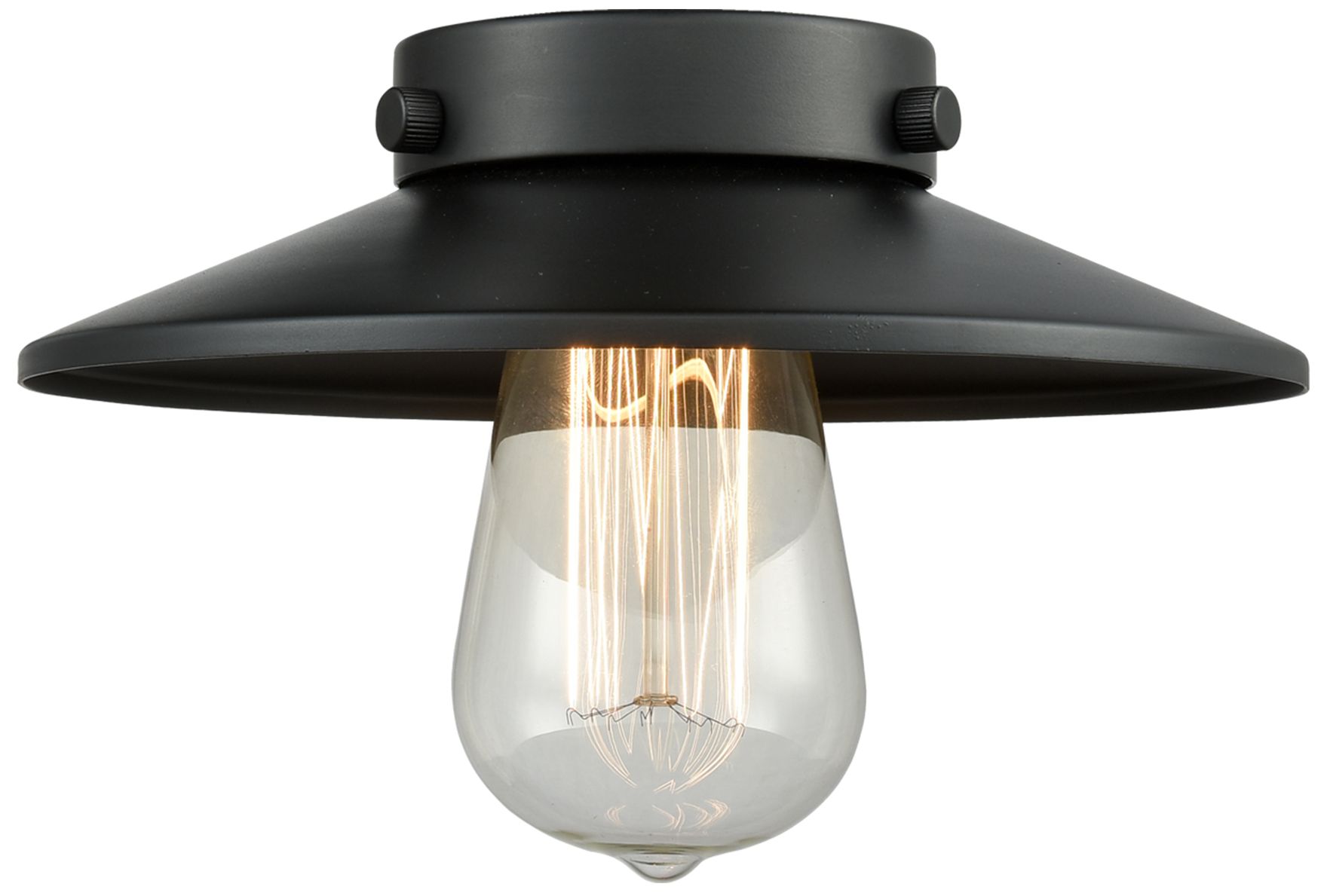 Image 4 Franklin Restoration Railroad 8" Matte Black Stem Hung Mini Pendant more views