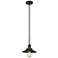 Franklin Restoration Railroad 8" LED Mini Pendant - Matte Black