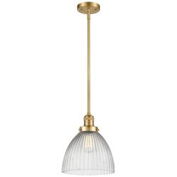 Franklin Restoration Seneca Falls 10" LED Mini Pendant - Gold - Haloph