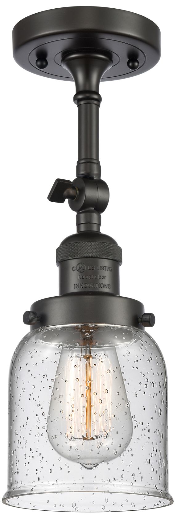 Image 4 Franklin Restoration Small Bell 5" Oil Rubbed Bronze Sconce w/ Seedy S more views