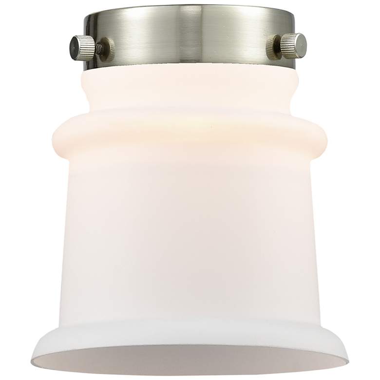 Image 7 Franklin Restoration Small Canton 5" Matte Black Sconce w/ White Shade more views
