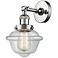Franklin Restoration Small Oxford 8" Polished Chrome Sconce w/ Clear S
