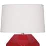 Franklin Ruby Red Glazed Ceramic Accent Table Lamp