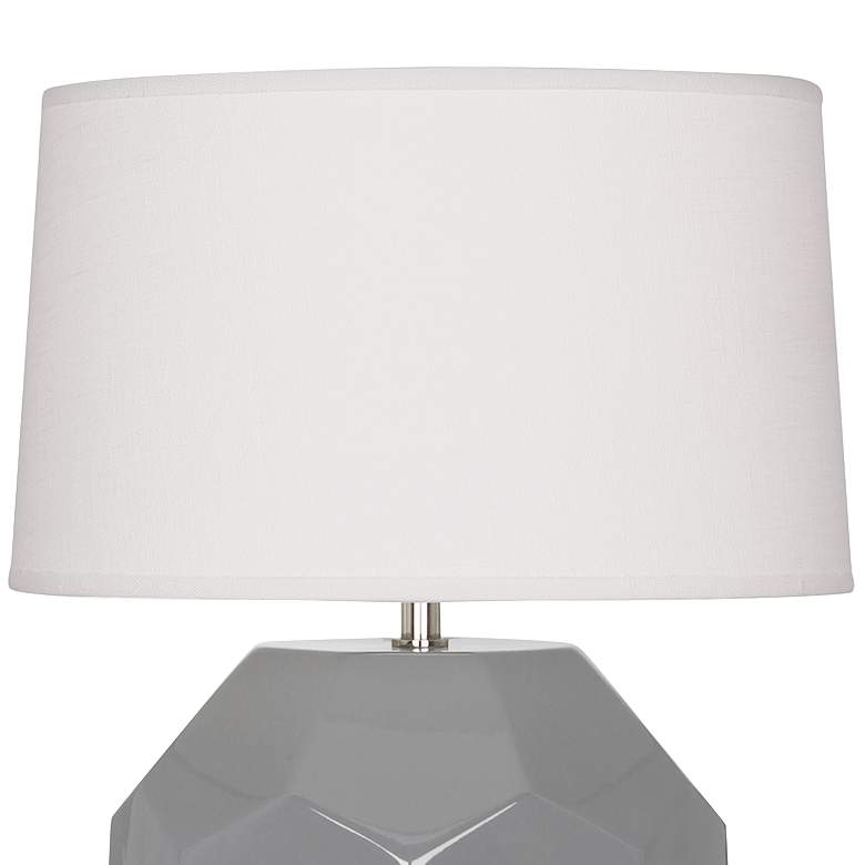 Image 2 Franklin Smoky Taupe Glazed Ceramic Accent Table Lamp more views