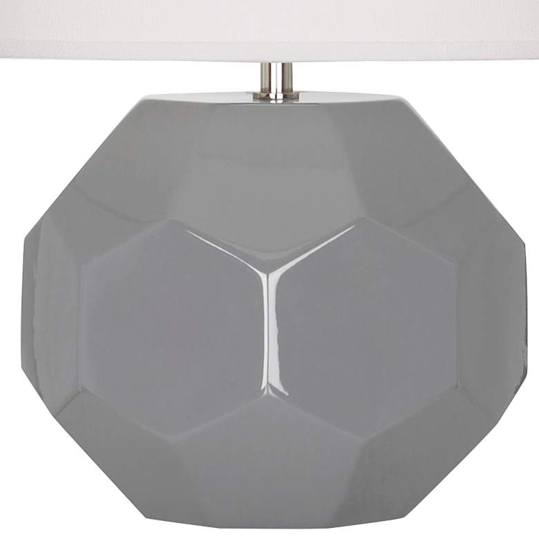Image 3 Franklin Smoky Taupe Glazed Ceramic Accent Table Lamp more views