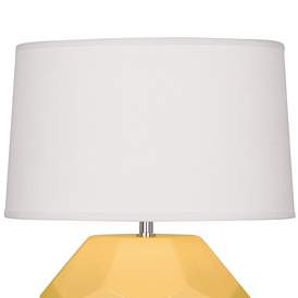Image2 of Franklin Sunset Yellow Glazed Ceramic Accent Table Lamp more views