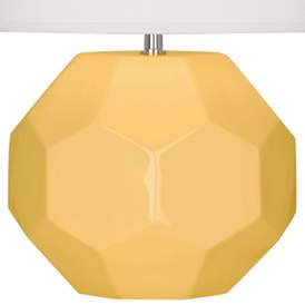 Image3 of Franklin Sunset Yellow Glazed Ceramic Accent Table Lamp more views