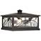 Franlin Iron Works French Garden 13" Wide Bronze Pier Mount Light