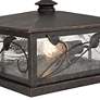 2_Franlin Iron Works French Garden 13" Wide Bronze Pier Mount Light more views