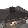 3_Franlin Iron Works French Garden 13" Wide Bronze Pier Mount Light more views