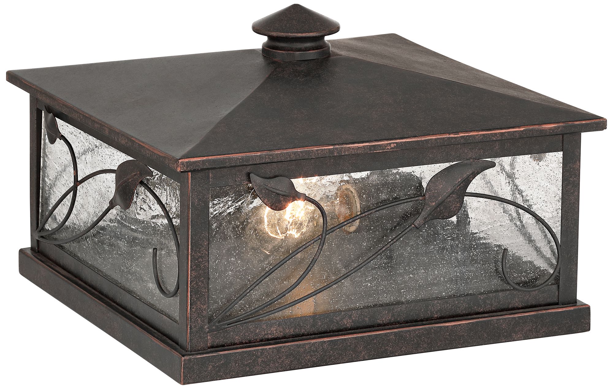 Image 4 Franlin Iron Works French Garden 13" Wide Bronze Pier Mount Light more views