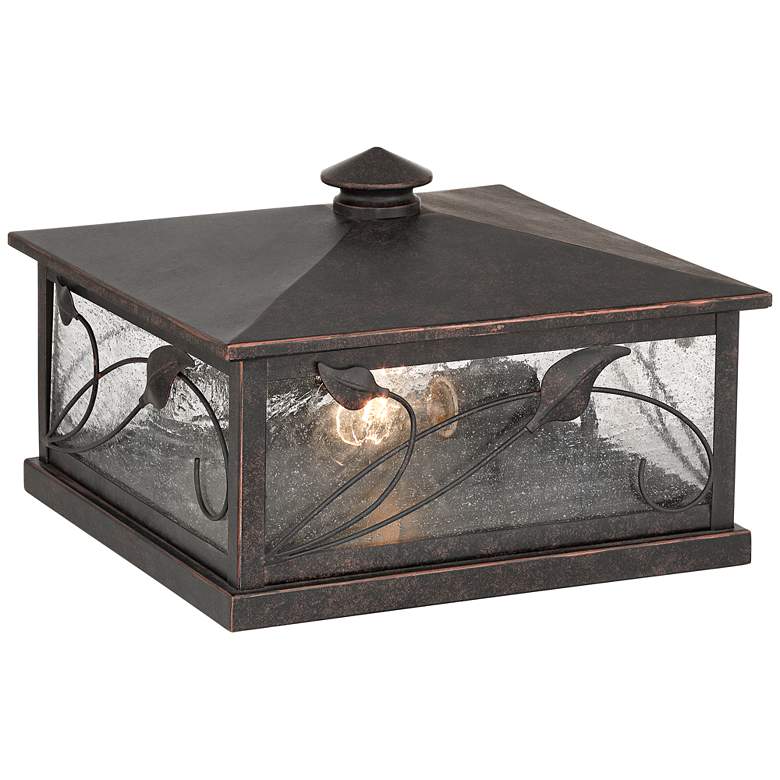 Image 4 Franlin Iron Works French Garden 13" Wide Bronze Pier Mount Light more views