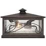 5_Franlin Iron Works French Garden 13" Wide Bronze Pier Mount Light more views