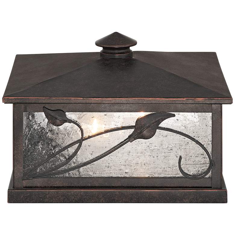 Image 6 Franlin Iron Works French Garden 13" Wide Bronze Pier Mount Light more views