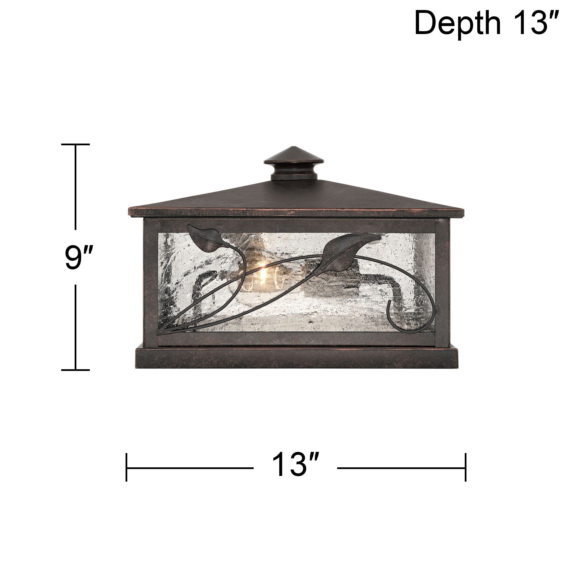 Image 7 Franlin Iron Works French Garden 13" Wide Bronze Pier Mount Light more views