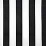 Franzen Canopy Stripe Black and White Square Cube Ottoman