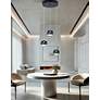 3_Frascati 11 3/4" Wide Matte Black LED Multi-Light Pendant more views