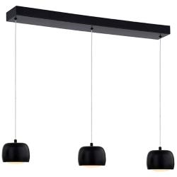 Frascati 26" Wide 3.Light Matte Black Linear LED Chandelier