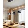 Thumbnail3 of Frascati 26" Wide 3.Light Matte Black Linear LED Chandelier more views