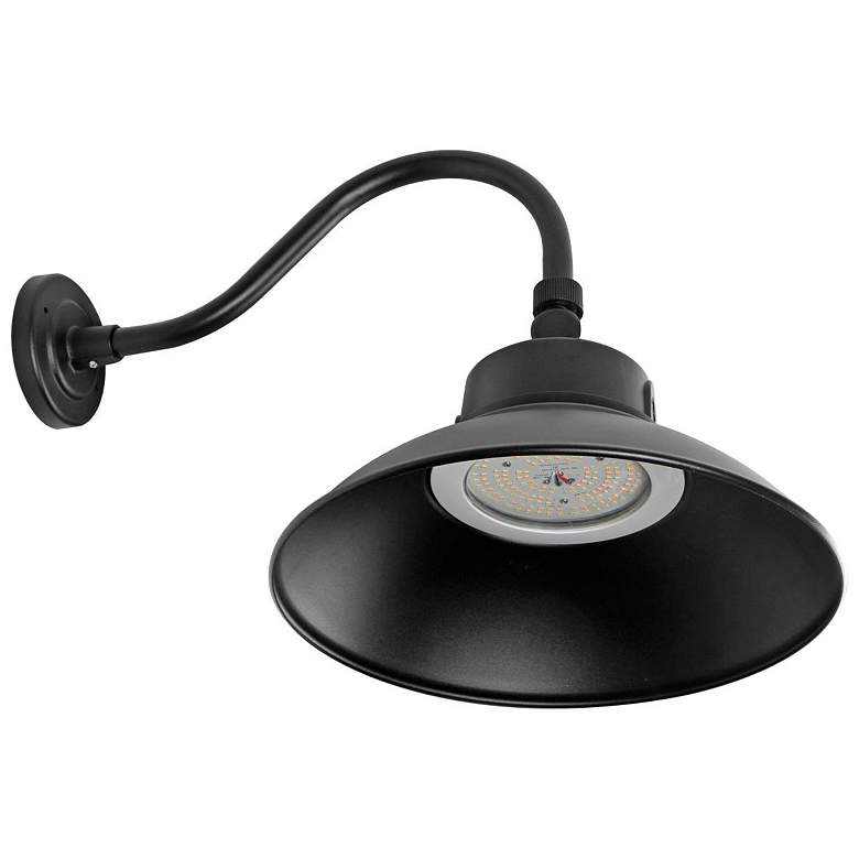 Image 1 Fraser 15" High Black LED Outdoor Wall Light