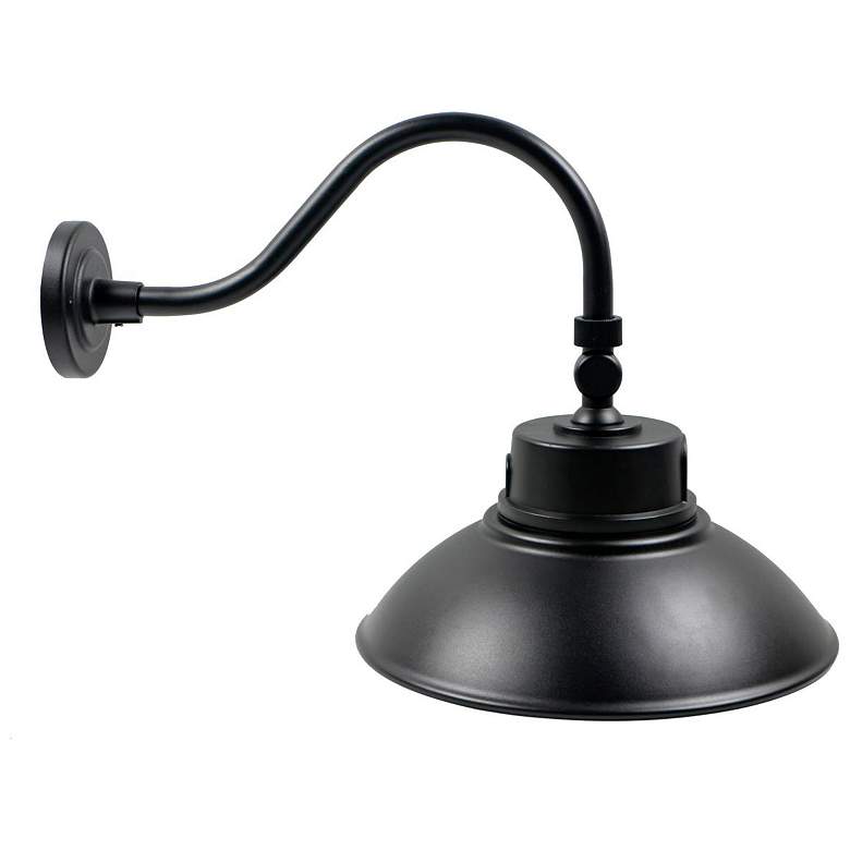 Image 2 Fraser 15" High Black LED Outdoor Wall Light more views
