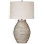 1_Fraser Distressed Cream Cement Table Lamp