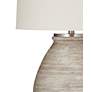 2_Fraser Distressed Cream Cement Table Lamp more views