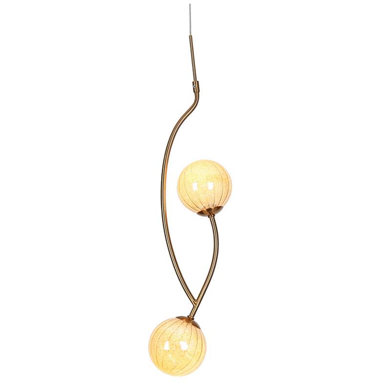 Image 1 Frebirdy 2-Light Glass LED Pendant Light