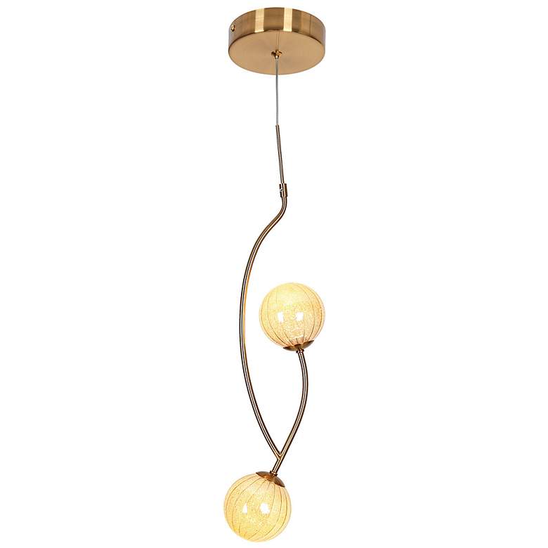 Image 6 Frebirdy 2-Light Glass LED Pendant Light more views
