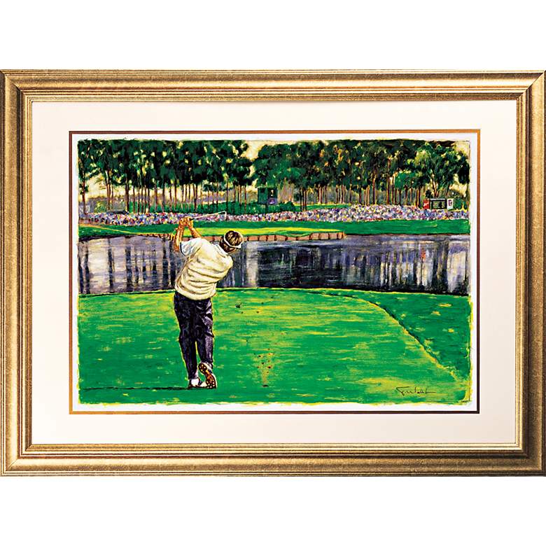 Image 1 Fred Couples Gold Frame Golf Lithograph